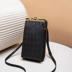 Argyle Embossed Phone Bag Mini Crossbody