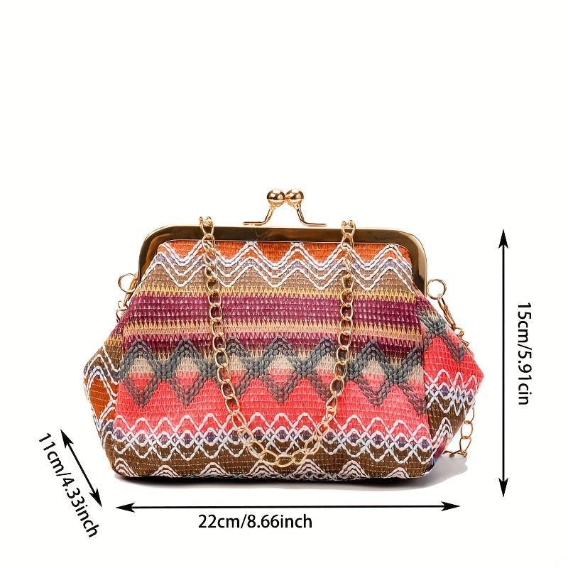 Vintage Ethnic Shoulder Bag Coin Purse for Travel