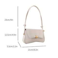 Minimalist Underarm Bag Flap Shoulder Bag