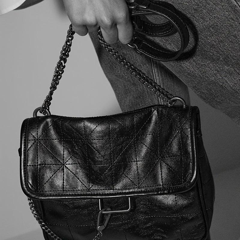 Niche Shoulder Bag Argyle Pattern Flap Chain Bag All Match Crossbody Bag