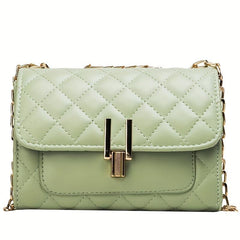 Quilted Argyle Pattern Shoulder Chain Bag Women's Crossbody Bag