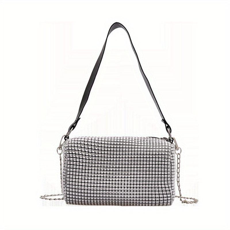 Rhinestone Bucket Bag Crossbody Purse For Party