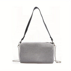 Rhinestone Bucket Bag Crossbody Purse For Party