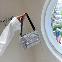 Rhinestone Bucket Bag Crossbody Purse For Party