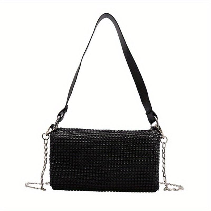 Rhinestone Bucket Bag Crossbody Purse For Party