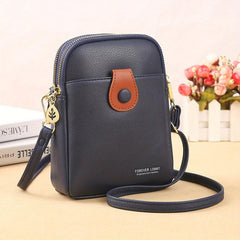 Colorblock Shoulder Bag Zipper Crossbody Purse