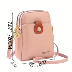 Colorblock Shoulder Bag Zipper Crossbody Purse