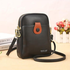 Colorblock Shoulder Bag Zipper Crossbody Purse