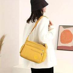 Graphic Print Nylon Crossbody Bag Large Capacity Pocket Purse