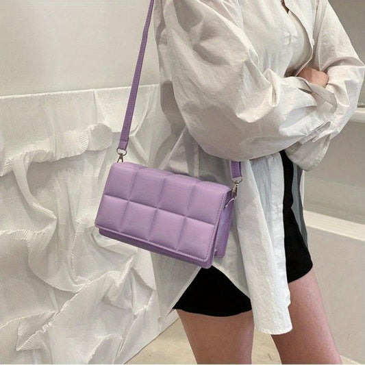 Small Square Bag PU Leather Waterproof Crossbody Bag