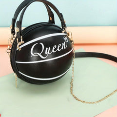 Stylish Basketball Shoulder Bag Zipper Crossbody Bag
