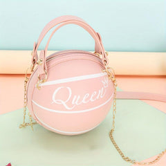 Stylish Basketball Shoulder Bag Zipper Crossbody Bag