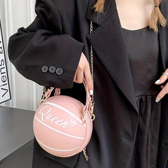 Stylish Basketball Shoulder Bag Zipper Crossbody Bag