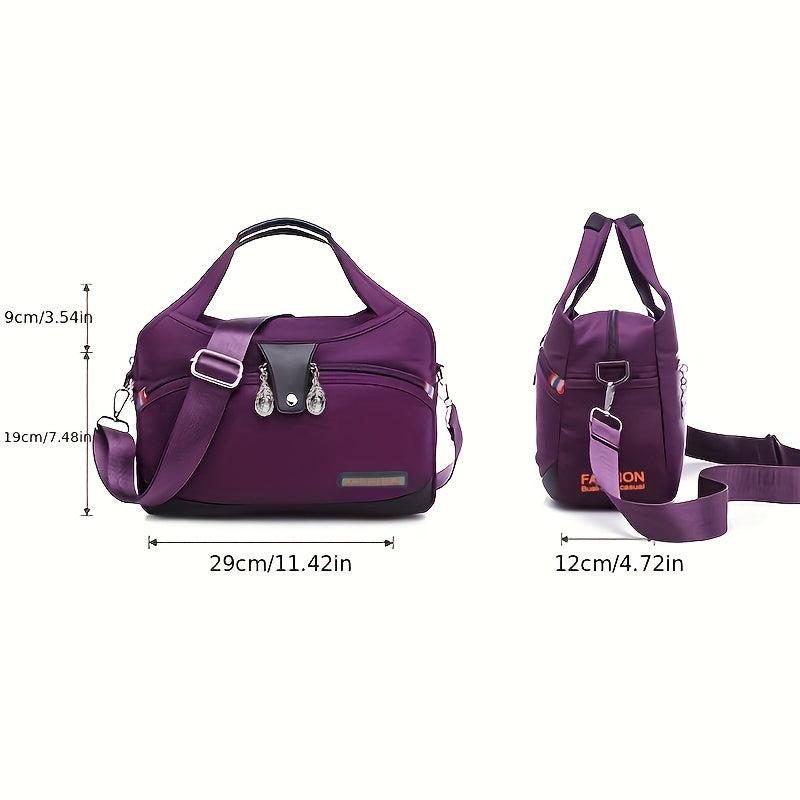 Waterproof Nylon Crossbody Bag Portable Handbag Layer Mommy Bag