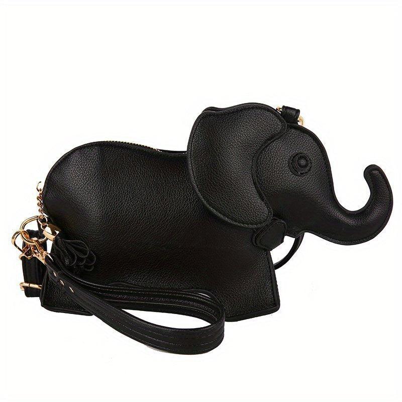 Mini Cartoon Elephant Crossbody Bag PU Leather Shoulder Bag