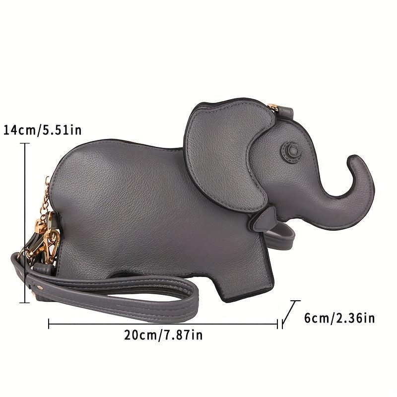 Mini Cartoon Elephant Crossbody Bag PU Leather Shoulder Bag