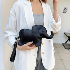 Mini Cartoon Elephant Crossbody Bag PU Leather Shoulder Bag