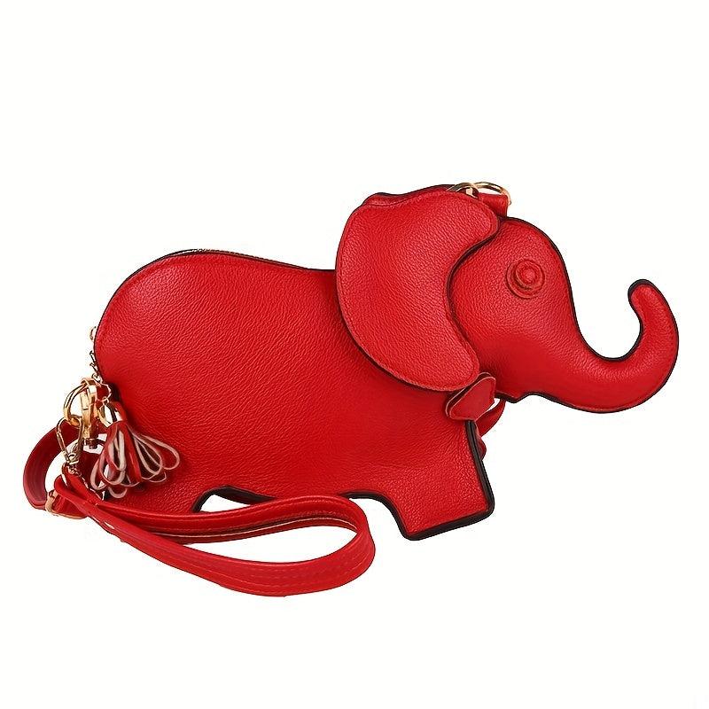 Mini Cartoon Elephant Crossbody Bag PU Leather Shoulder Bag