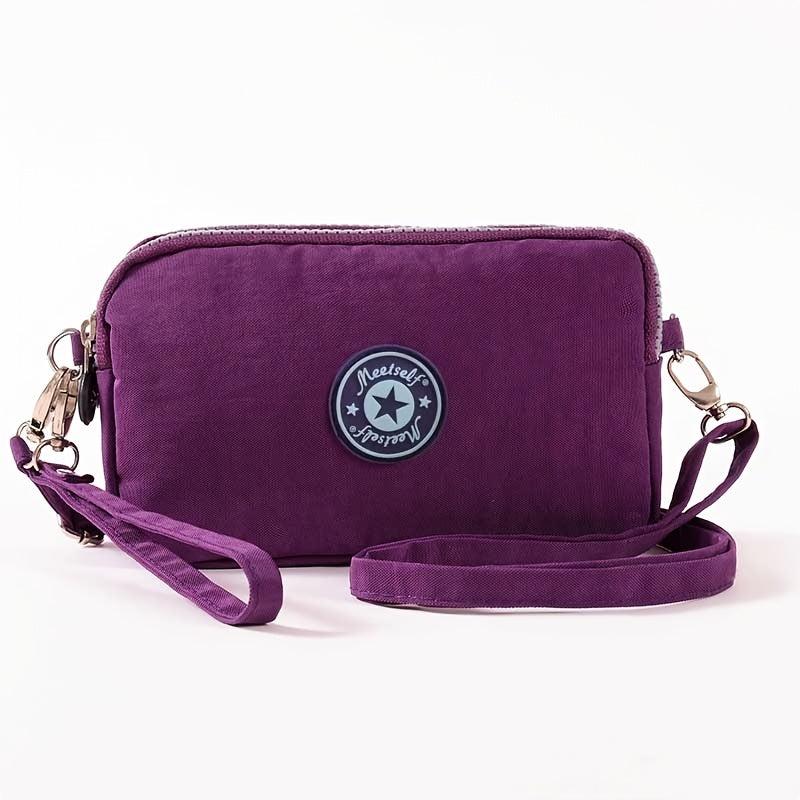 Waterproof Nylon Purse Shoulder Bag With Removable Strap