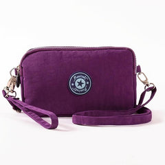 Waterproof Nylon Purse Shoulder Bag With Removable Strap
