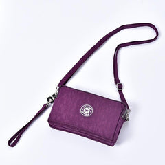 Waterproof Nylon Purse Shoulder Bag With Removable Strap