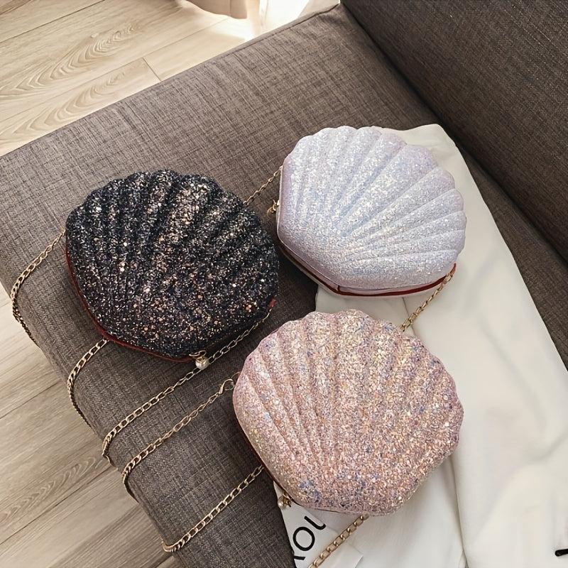 Shell Crossbody Bag PU Leather Women's Handbag Purse