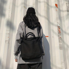 Large Capacity Canvas Crossbody Bag Vintage Casual Shoulder Bag