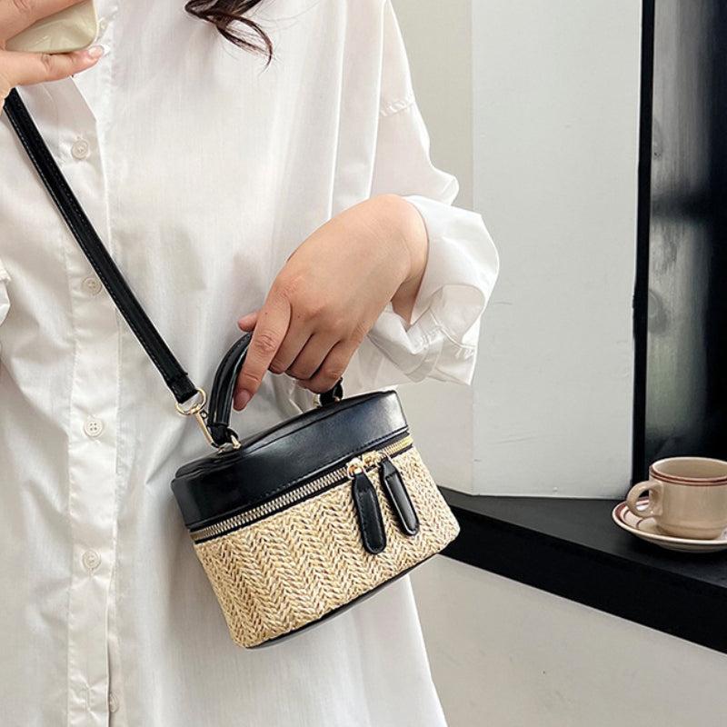 Straw Woven Crossbody Bag Beach Shoulder Purse Handbag