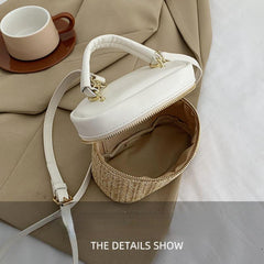 Straw Woven Crossbody Bag Beach Shoulder Purse Handbag