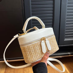Straw Woven Crossbody Bag Beach Shoulder Purse Handbag