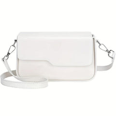Minimalist Square Crossbody Bag Flap Shoulder Bag Small Box Purse