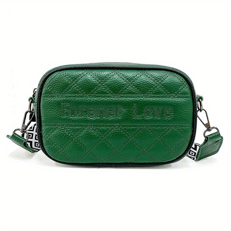 Stylish Mini Argyle Quilted Crossbody Bag for Women