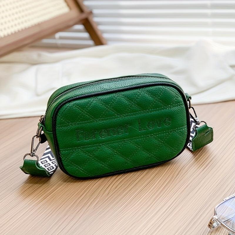 Stylish Mini Argyle Quilted Crossbody Bag for Women