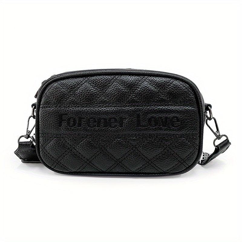 Stylish Mini Argyle Quilted Crossbody Bag for Women
