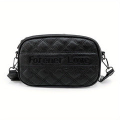 Stylish Mini Argyle Quilted Crossbody Bag for Women