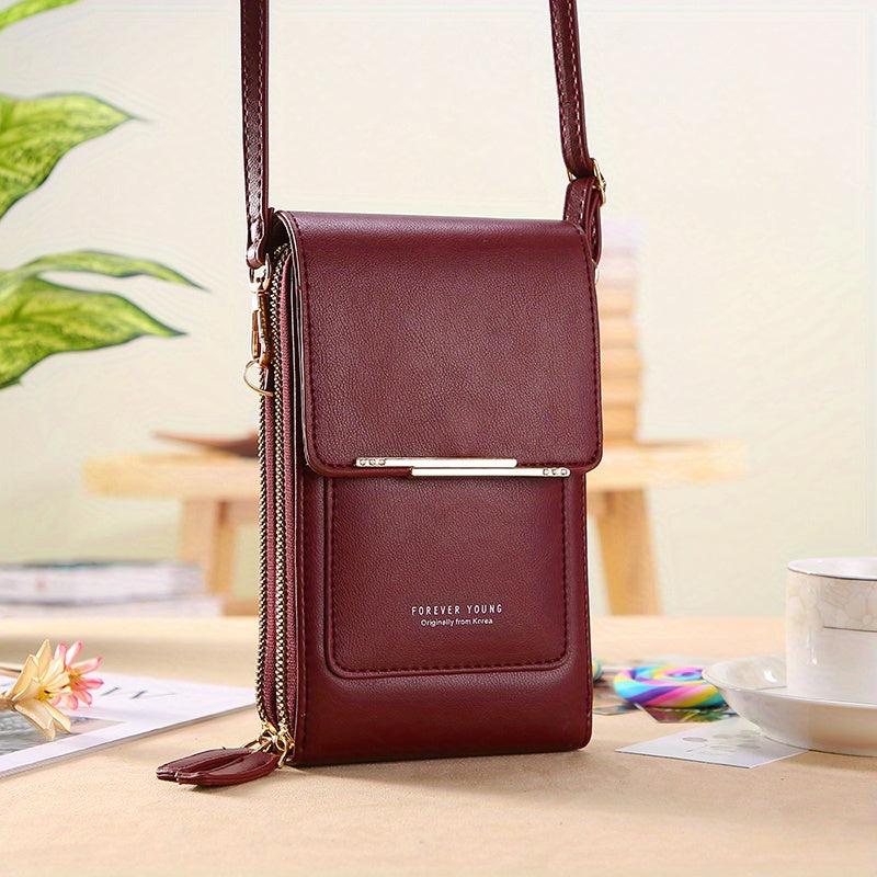 Minimalist Shoulder Bag Touch Screen Phone Bag Lightweight Purse
