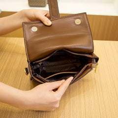 Classic Crossbody Bag Printed Shoulder Bag Women's Buckle Decor