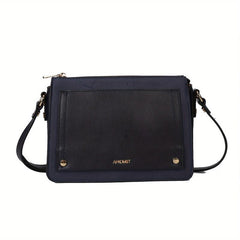 Vintage Square Crossbody Bag Retro PU Leather Shoulder Bag