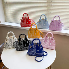 Zipper Crossbody Bag Women's Double Handle Purse