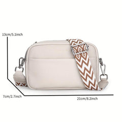 Small Leather Crossbody Bag for Women Square Purse