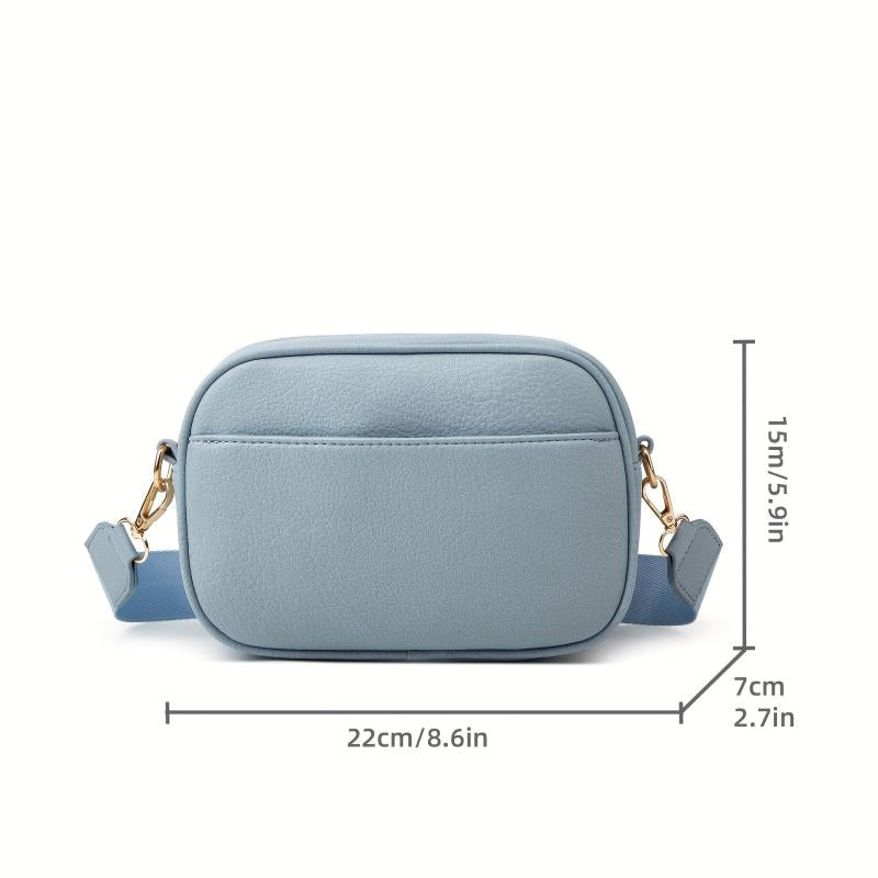 Small Square Pu Leather Crossbody Bag Women's Shoulder Purse