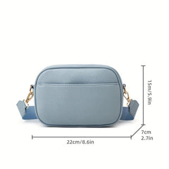 Small Square Pu Leather Crossbody Bag Women's Shoulder Purse