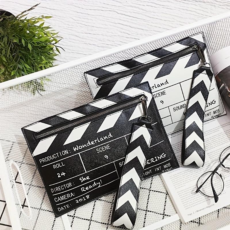 Movie Film Cut Action Bag Clutch Purse Wristlet Envelope Bag