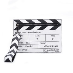 Movie Film Cut Action Bag Clutch Purse Wristlet Envelope Bag