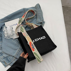 Floral Strap Crossbody Bag Small Square Purse For Women