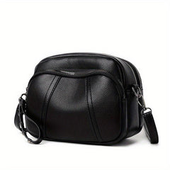 Vintage Studded Crossbody Bag with Pocket