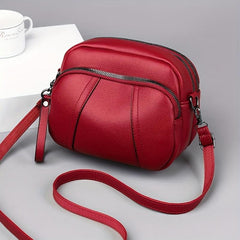 Vintage Studded Crossbody Bag with Pocket