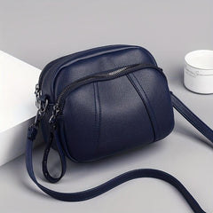 Vintage Studded Crossbody Bag with Pocket