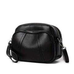 Vintage Studded Crossbody Bag with Pocket