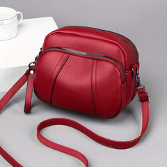 Vintage Studded Crossbody Bag with Pocket